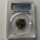 1913 D BUFFALO NICKEL PCGS MS64 TYPE 2 GRADED