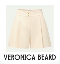VERONICA BEARD Shorts women sz 12 Sand Light Tan Ecru Beige DEVINA NWT