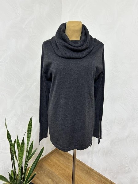 Women Castelbajac Sweater Grey Wool 48
