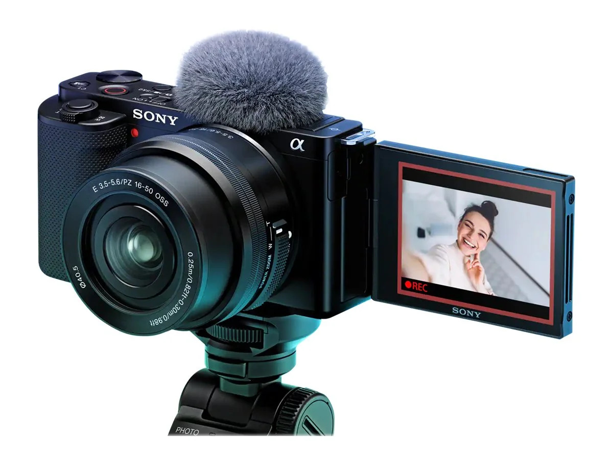 Sony ZV-E10 Mirrorless Camera with 16-50mm Lens, Black