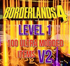 Borderlands 4 Ultra Modded 100 Level 1- 50 Guns Items Drop V2 XBOX PS5 PC SWITCH