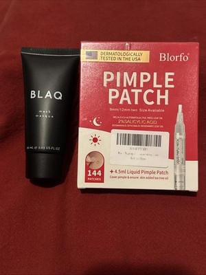 Blaq Charcoal Peel Off Face Mask 60ml And Blorfo Pimple Patches