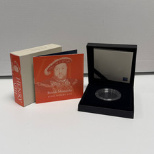 2023 Henry VIII one ounce Silver Proof Original coin box BOX ONLY!