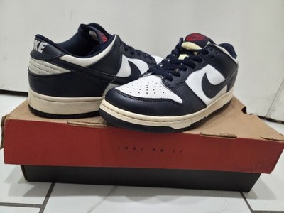 VINTAGE Nike Dunk White obsidian varsityred 630358 141 1999