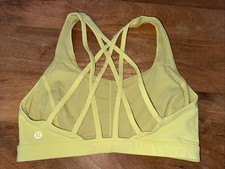 Lululemon Free To Be Serene Bra in Sheer Lemon Size 6