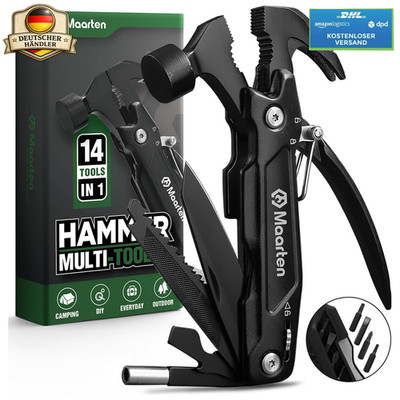 Multitool 14 in 1 Camping Zubehör Geschenke für Männer Vatertag Geburtstag Papa