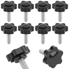 10PCS 1/4-20 Star Knobs, Knurled Thumb Nuts for Mechanical Instrument