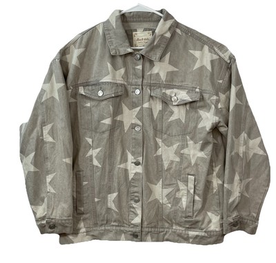Alter d State Star Jacket Womens Medium Gray Denim