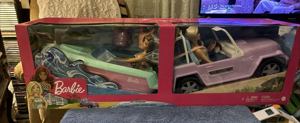 Barbie Barco y Jeep Juego con Dos Muñecas y Extras 2016 Nuevo Foto 3 de 4