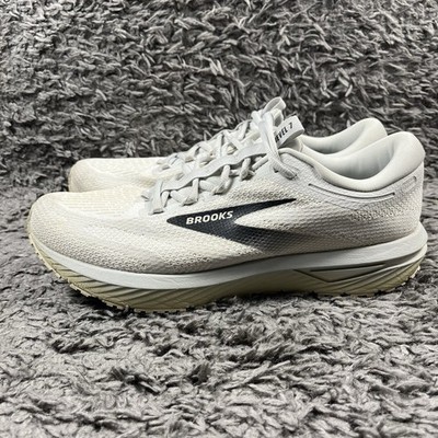 Brooks Revel 7 White Pelican Black Men s Size 10.5 Running Sneakers 1104351D178