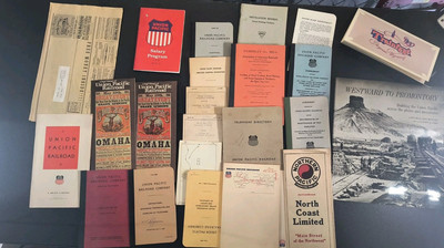 #ad #ad 1940s 1950s Union Pacific Railroad Manual Book 23Pc Lot UP Paper History $179.95