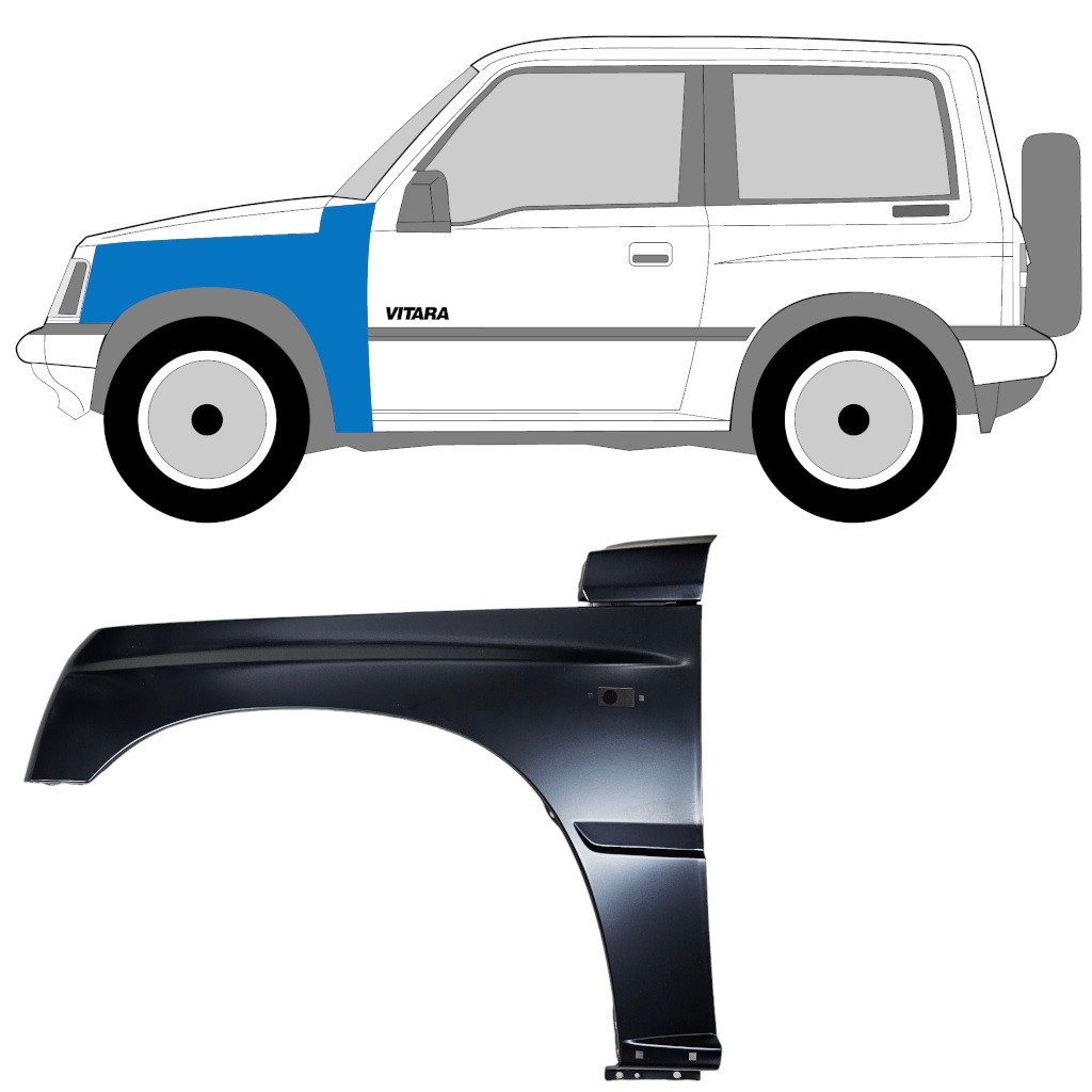 Front wing for Suzuki Vitara 1988-1998 / Left