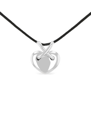 Chaumet Liens Heart X 18k White Gold Pendant Necklace