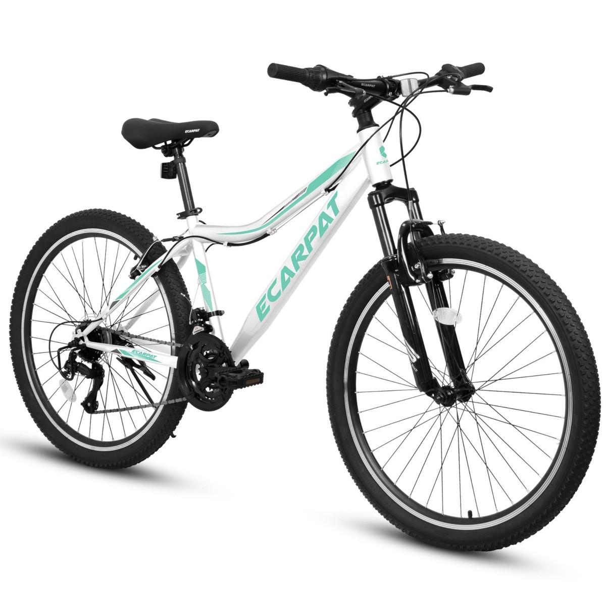 26 Inch Mountain Bike, 21-Speed V-Brake, Front Suspension, Carbon