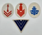 WW2 German Military Patch, Lot of 4