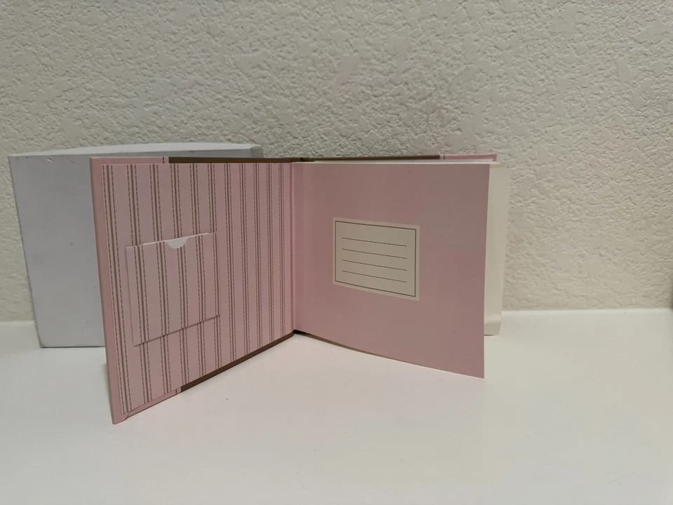 Hallmark Baby Days “Girl 1-Up” Photo Album – Pink & Brown w/ Bow, Holds 100, NIB - Image 3 of 4