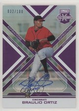 2016 Panini Elite Extra Edition Aspirations Purple /100 Braulio Ortiz Auto 03xg