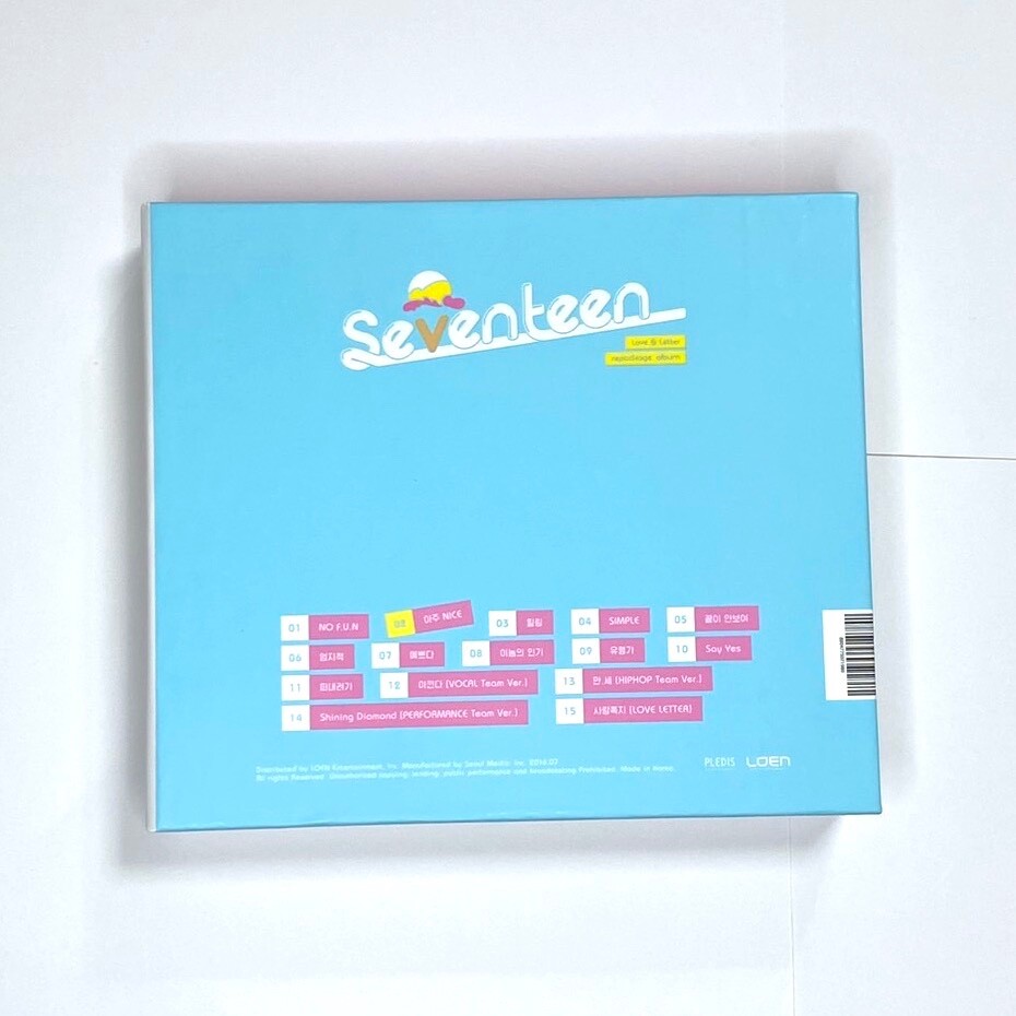 SEVENTEEN エスクプス LOVE＆LETTER Repackage Amazon.com: [Reissue] Seventeen - Love & Letter Repackage