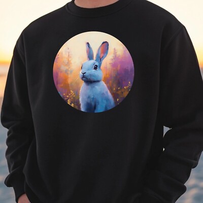Rabbit Portrait Sweatshirt Cosy And Perfect For Any Occasion S to 4XL