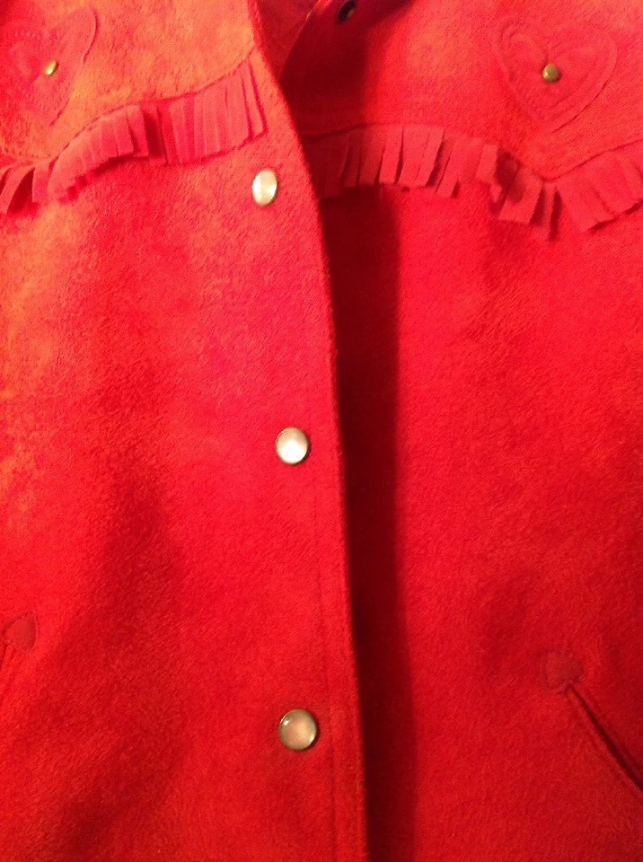 Chaqueta vaquera roja Le Top 6 para niña Foto 4 de 4