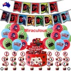 Miraculous Party Banner Balloons Toppers Birthday Party Set Happy Birthday AU