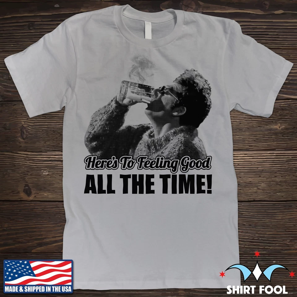 CAMISETA SEINFELD KRAMER ***HERE'S TO FEELING BIEN TODO EL TIEMPO*** Foto 4 de 4