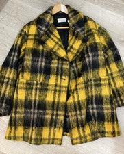 Toast Wool/mohair Very Oversized Swing Coat Says Uk6 Fits Ukm Yellow Black £415