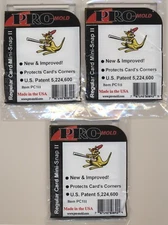 Lot Of 3 - Pro-Mold Regular Card Mini-Snap II  Protects Cards & Corners  PC1 II