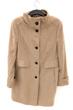 Gil Bret Coat Womens 18 Beige Camel Wool Cashmere Trench Military Smart 90s Vtg
