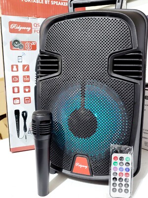 Bluetooth Speaker TOP TECH supper Bass 18''10'10 5Lb 8'' woofer fm RADIO mic/contr