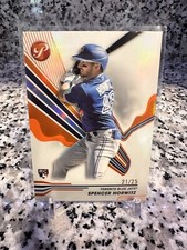 2024 Topps Pristine Spencer Horwitz 21/25 Orange Refractor #205 Blue Jays