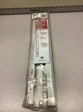 TWO PAIR 19.7 Self-Close Drawer Slide 75 Rating White Knape Vogt 1805