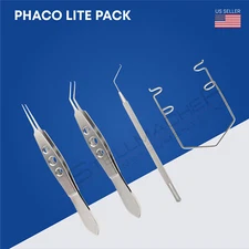 Phaco Lite Procedure Set Stainless Steel Ophthalmic Instruments German 10 Packs