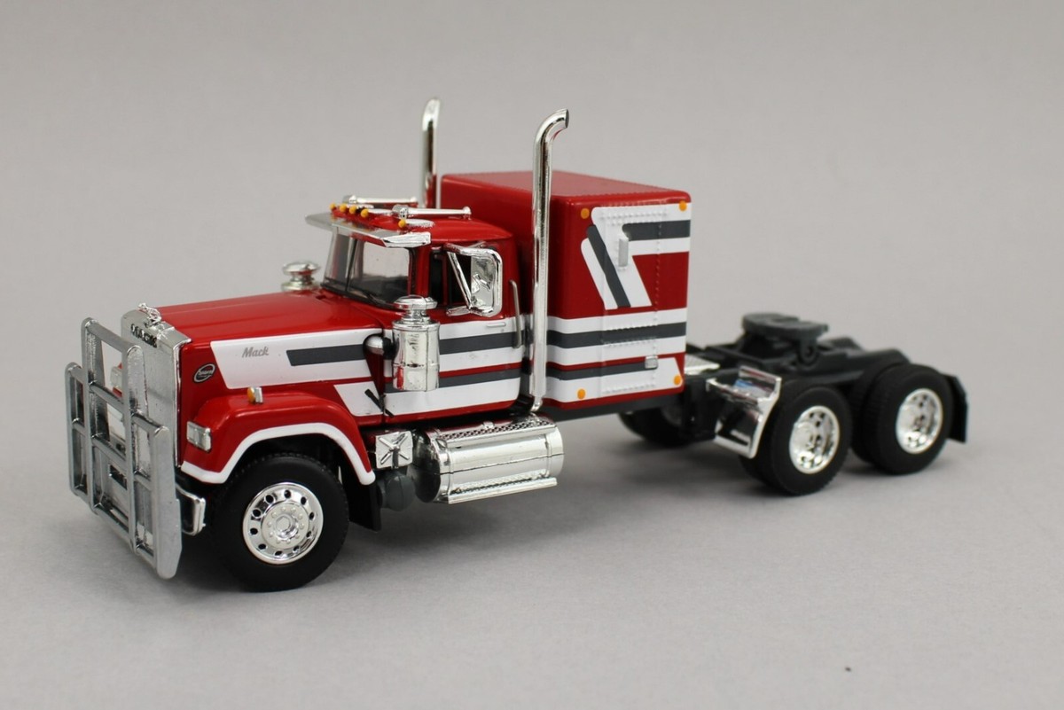 DCP 1:64 *RED & WHITE* Mack Super-Liner FLATTOP SLEEPER *NEW* | eBay