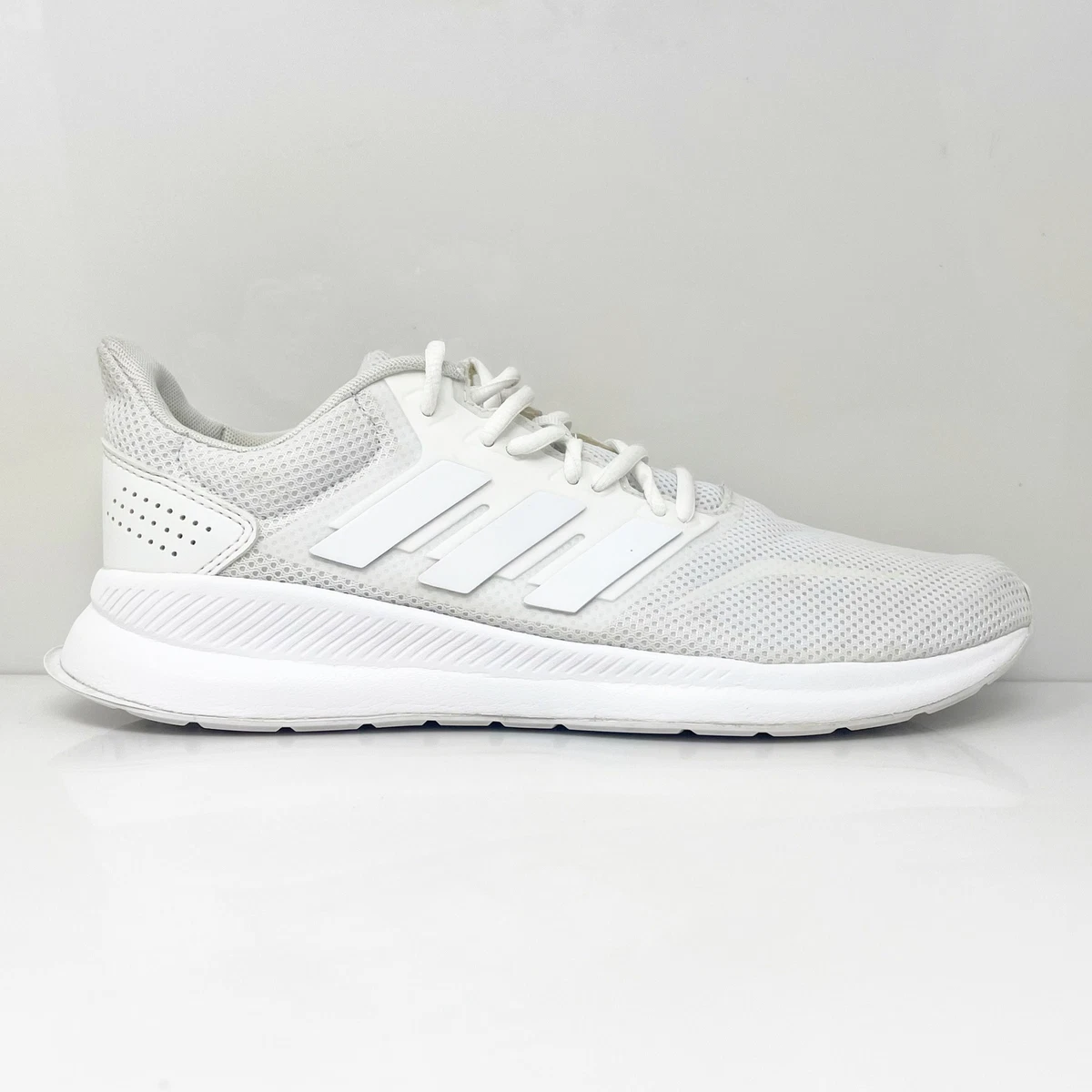 Adidas Womens Runfalcon F36215 White Running Shoes Sneakers Size 10