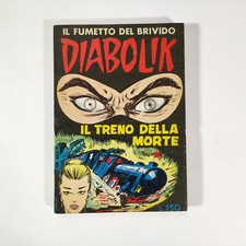 DIABOLIK 9 Prima Serie Ristampa Opaca SODIP (Buono) Il treno della morte 1963