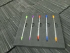 NEW 5pk slot metal extendable stylus pen Nintendo 2DS multi color DS 3DS Pack