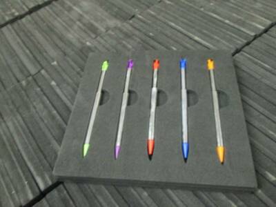 NEW 5pk slot metal extendable stylus pen Nintendo 2DS multi color