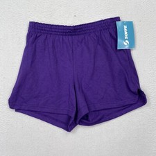 Soffe Junior Youth Cheer Shorts Size XS Purple