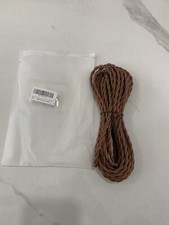 25 Ft VINTAGE Twisted Cloth Cotton Cord Covered Antique DIY Electrical Wire Lamp