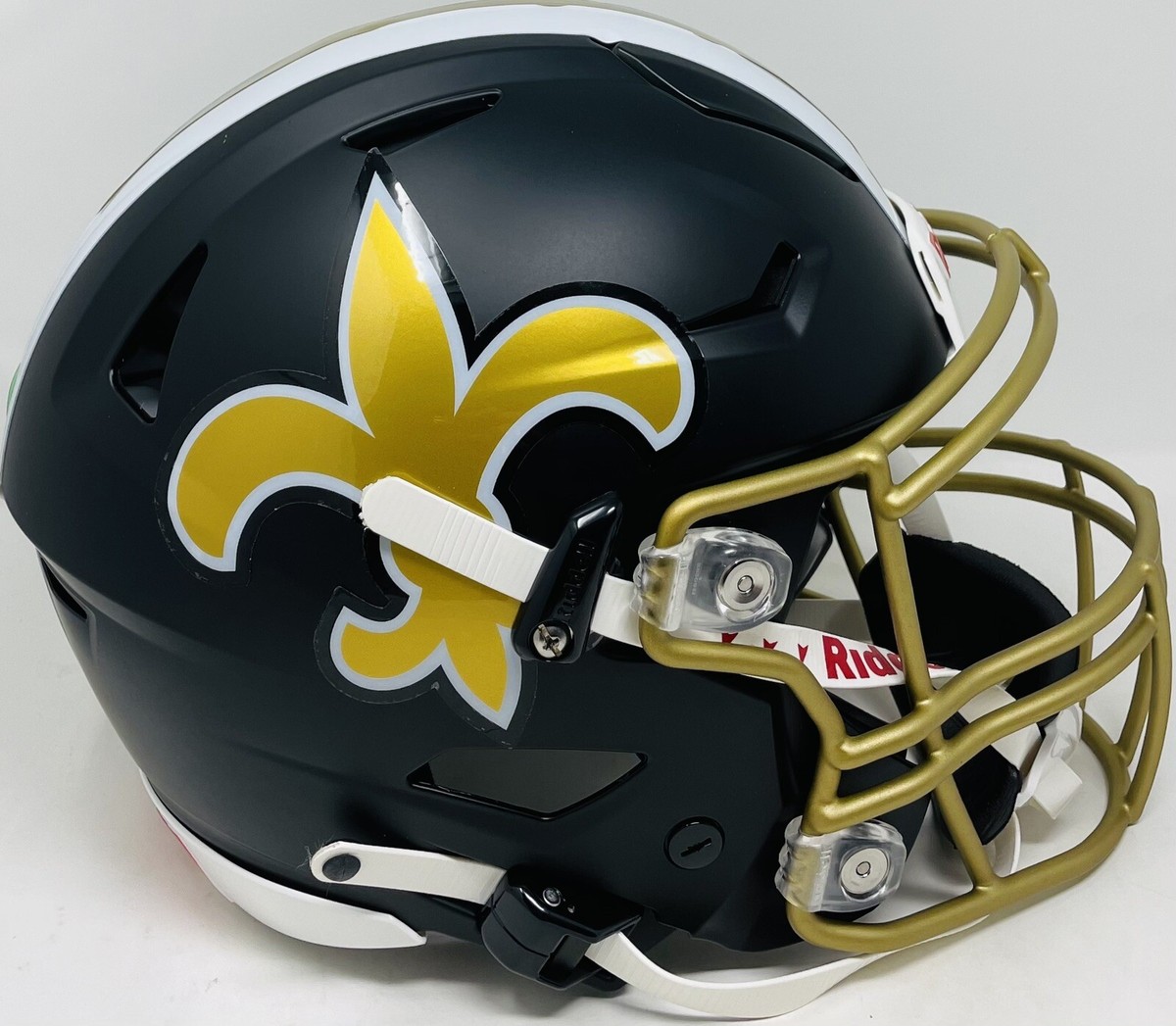 brees speedflex helmet Drew Signed New Orleans Saints Lunar Eclipse Speed Flex Beckett field design Drew Brees Signed New Orleans