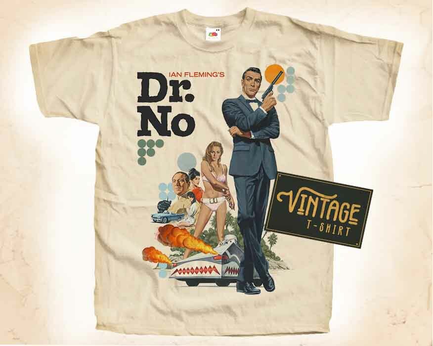 James Bond Dr.No V2 Vintage T Shirt for Men NATURAL S-5XL | eBay