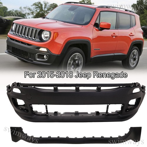 Front Bumper Cover Set Fascia For 2015-2018 Jeep Renegade OE# CH1015122 - Picture 2 of 12