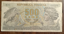 20 June 1966 Republic Head of Aretusa Lire 500