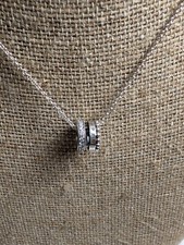 Authentic Pandora Pendant Necklace, Signature Pave and Beads, #392311C01-45