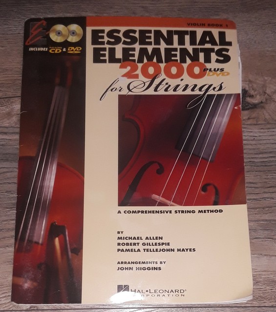 ESSENTIAL ELEMENTS 2000 for STRINGS Violin Book 1 Plus CD &amp; DVD Hal