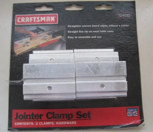 NEW NOS Jointer Clamp Set Craftsman 924032 w/ Hardware Table Saw Accessory
