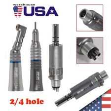 NSK Style Dental Low Speed Handpiece Straight Contra Angle Air Motor 2 4 Holes