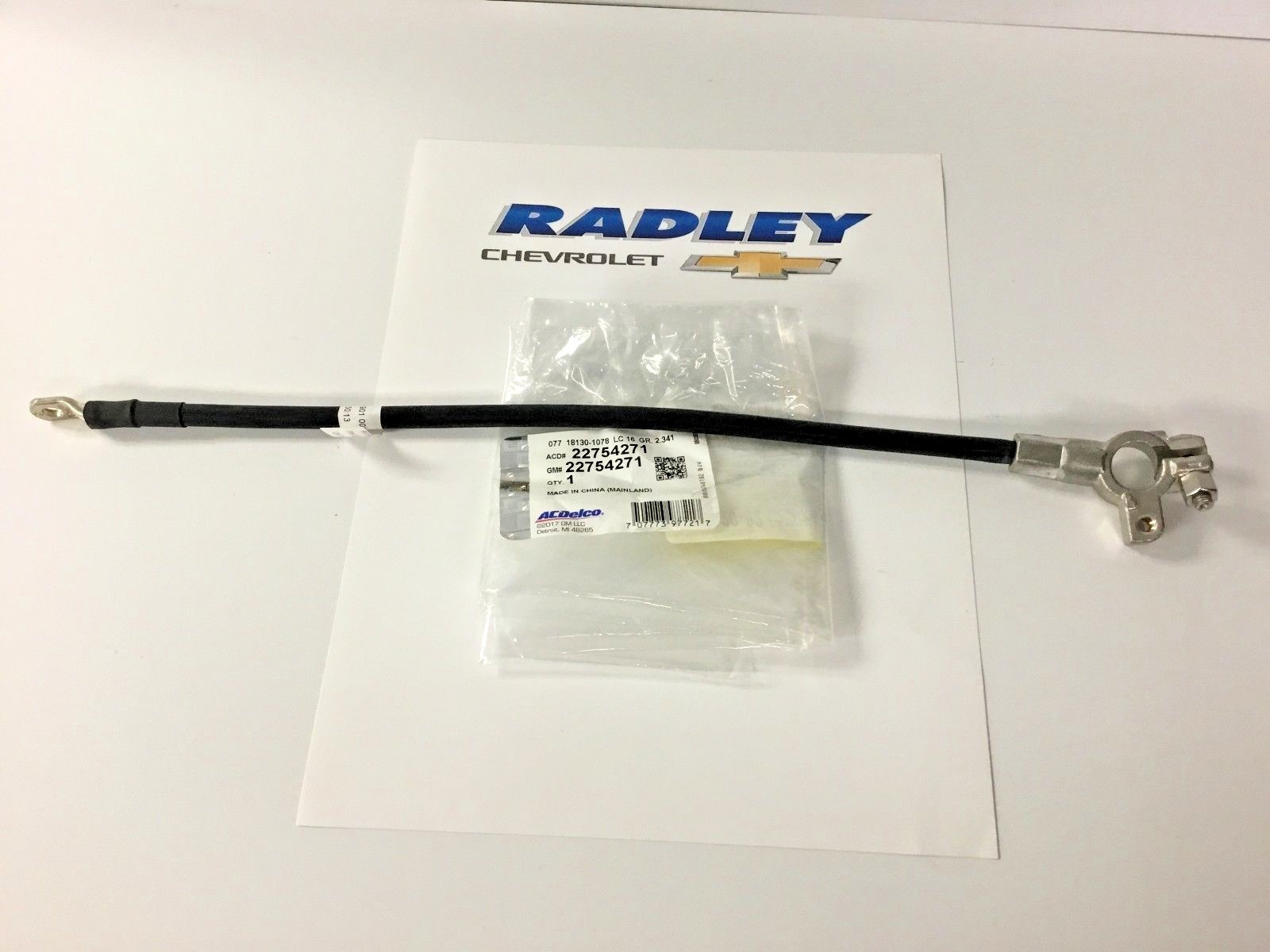 NEW OEM NEGATIVE BATTERY CABLE ACDelco 22754271 | eBay Australia