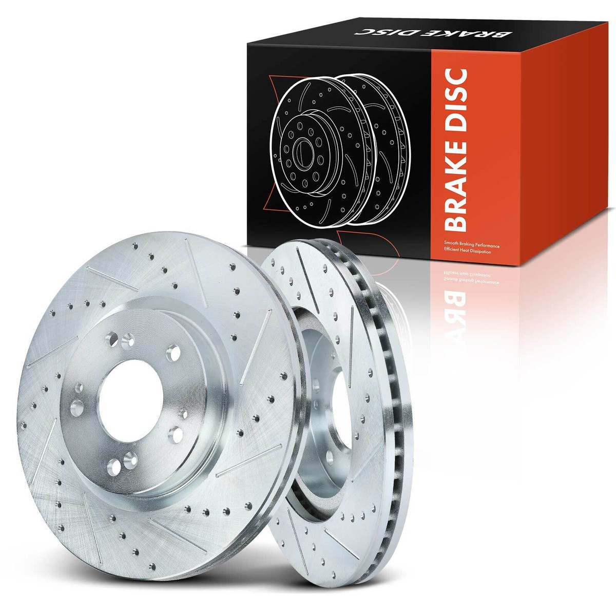 Detroit Axle Ceramic Brake Pad Kit - Front & Rear Set For Chrysler Sebring, Stratus, Mitsubishi Eclipse